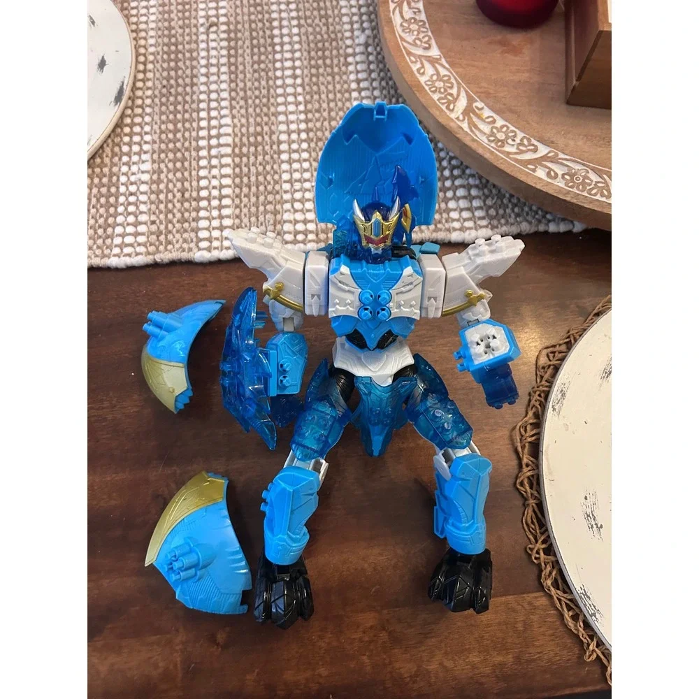 Power Rangers Dino Fury Mosa Razor Zord Transforming Action Figure Blue White